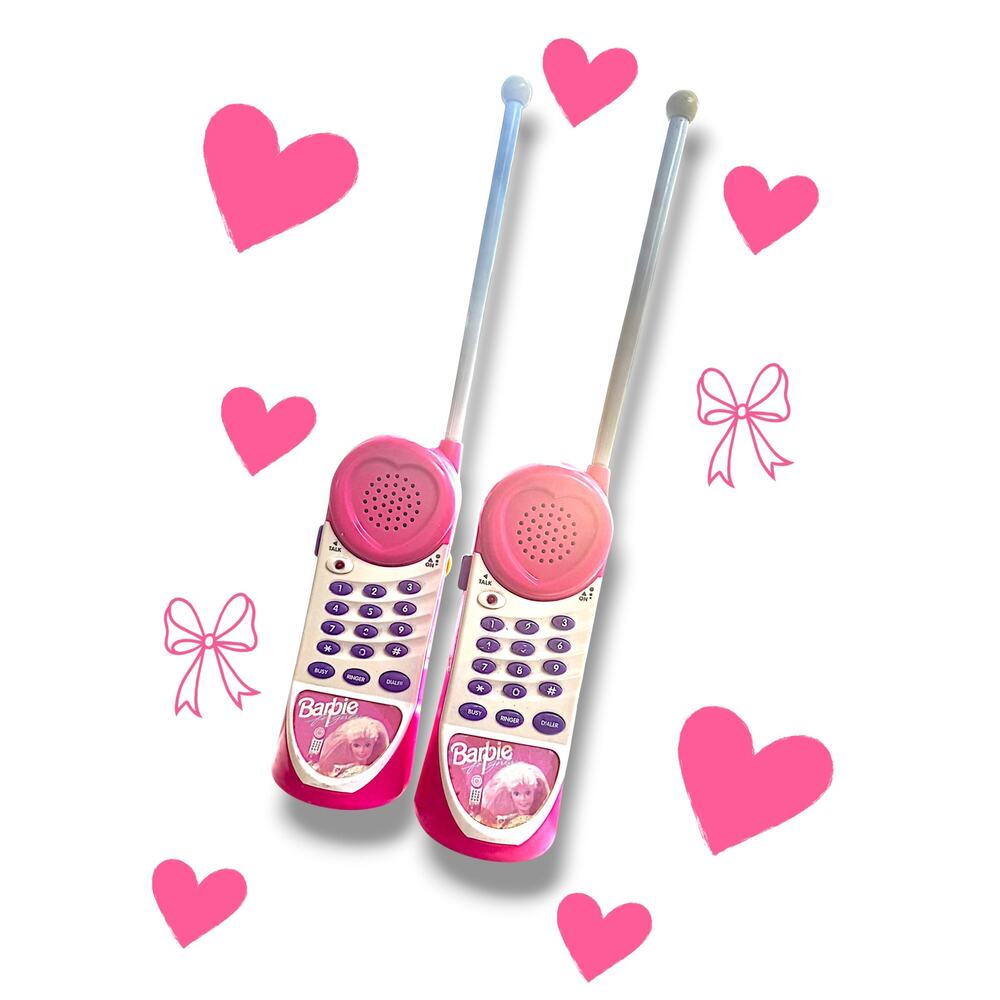 Vintage Barbie for Girls Walkie Talkies – Pair